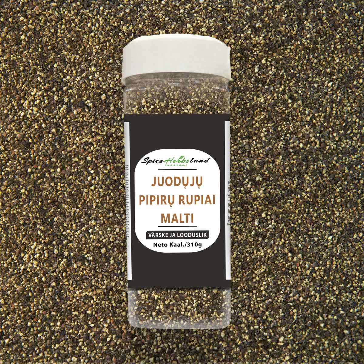 Stambiai malti juodieji pipirai