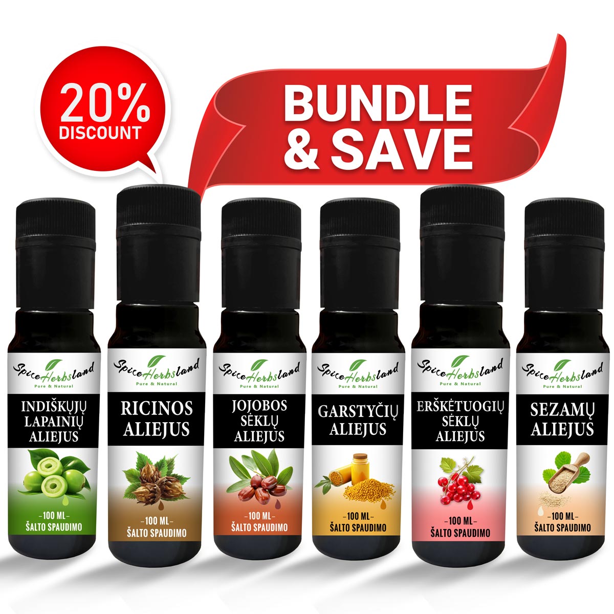 Kasdienės priežiūros priemonės – 6 vnt. pakuotė