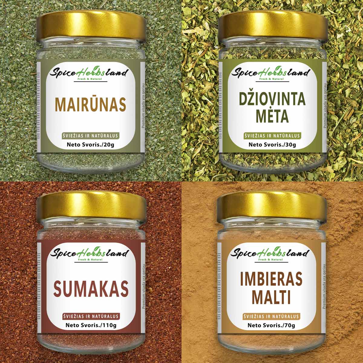 Tuvo Austrumu garšvielu kolekcija - 4 gab. iepakojumā