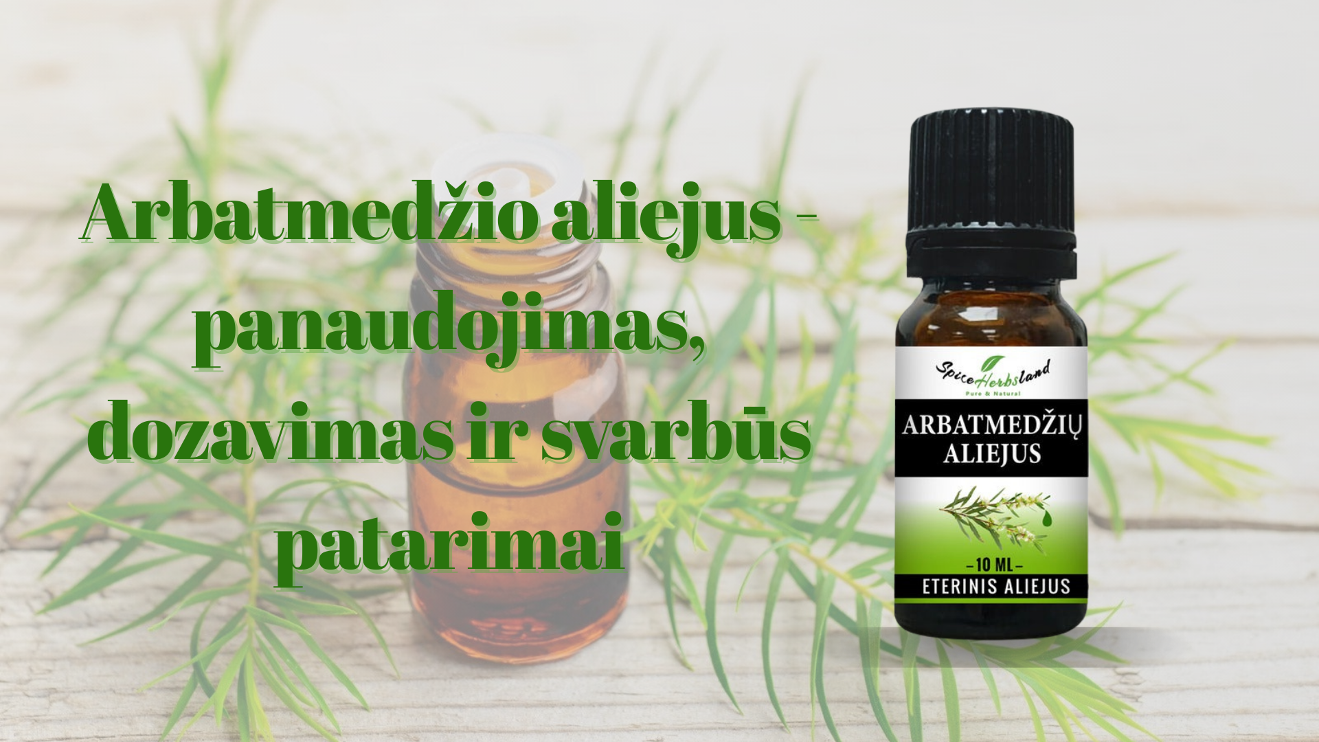 Arbatmedžio aliejus - panaudojimas, dozavimas ir svarbūs patarimai