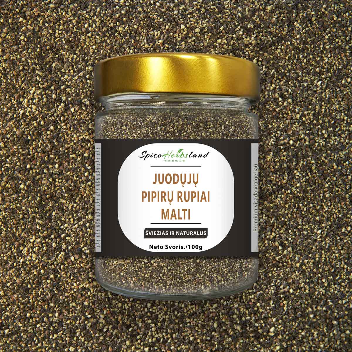 Stambiai malti juodieji pipirai