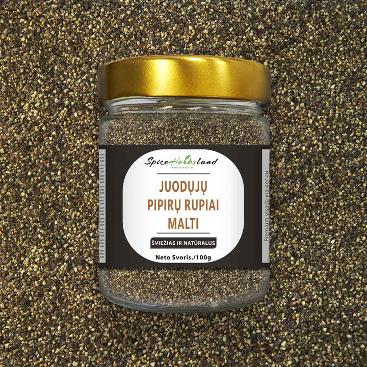 Stambiai malti juodieji pipirai