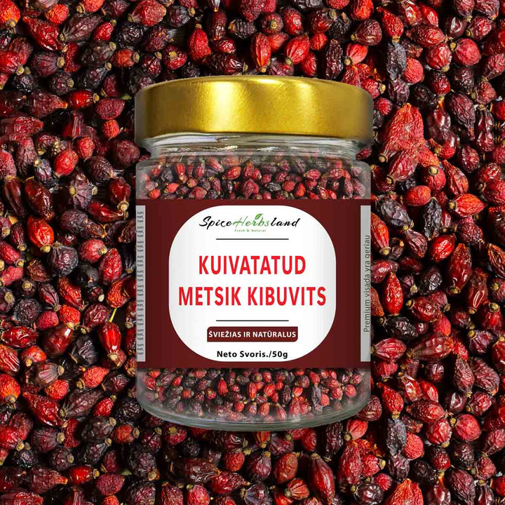 Džiovinti laukinių rožių klubai