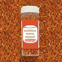 Raudonosios paprikos granulės 3*3 mm