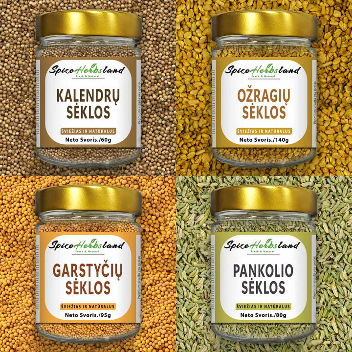 Sėklų rinkinys - 4 vnt. pakuotė