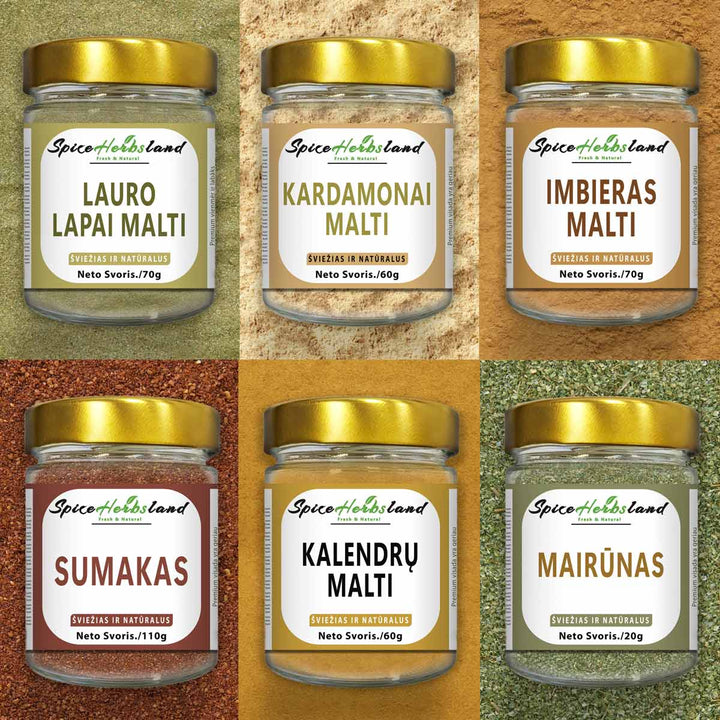 Tuvo Austrumu garšvielu kolekcija - 6 gab. iepakojumā